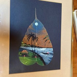 Framed Leaf Paintings